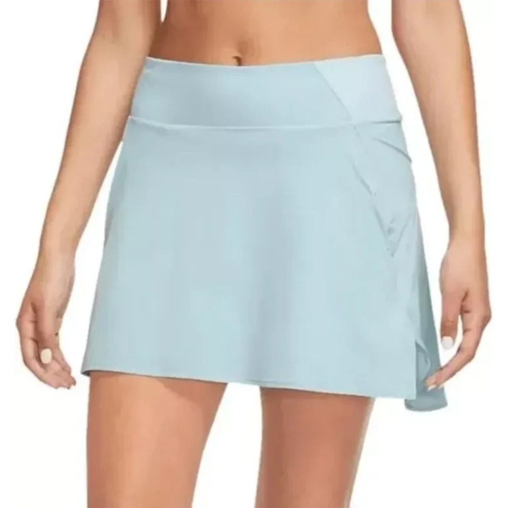 Nike Dri-Fit Bliss Mid-Rise Training Skort Skirt/Short XXL Blue DV9455 NEW